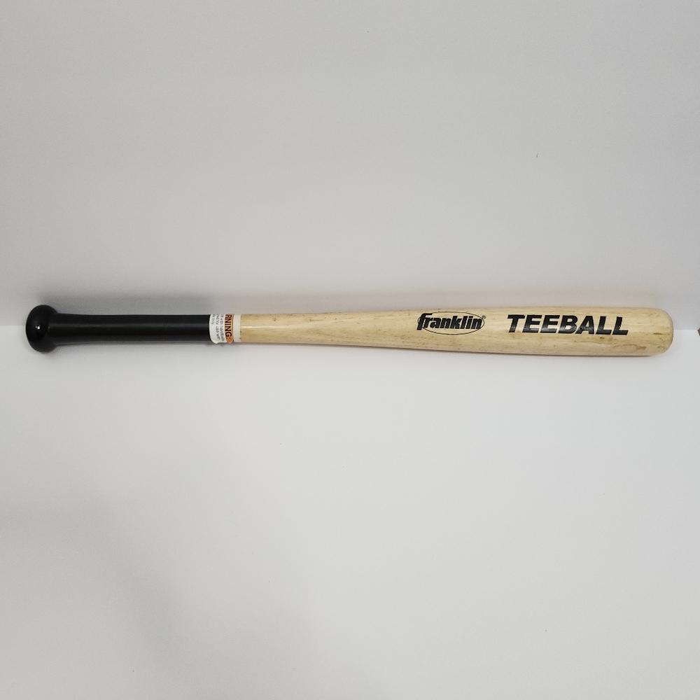 Franklin Sports Tee Ball Wood Youth Baseball Bat 25" 63.50 cm 18 oz Unisex EUC